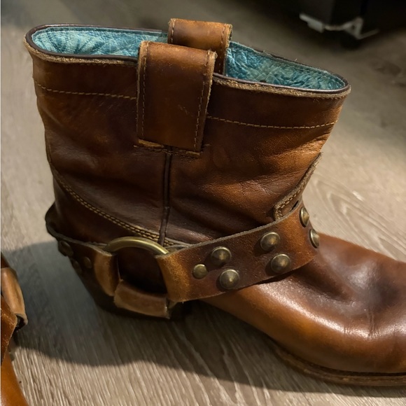 Coral Brown Leather Ankle Boots - Picture 7 of 7